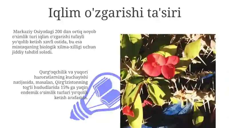 Oʻrta Osiyoning noyob Qizil kitobga kiritilgan oʻsimliklari 3