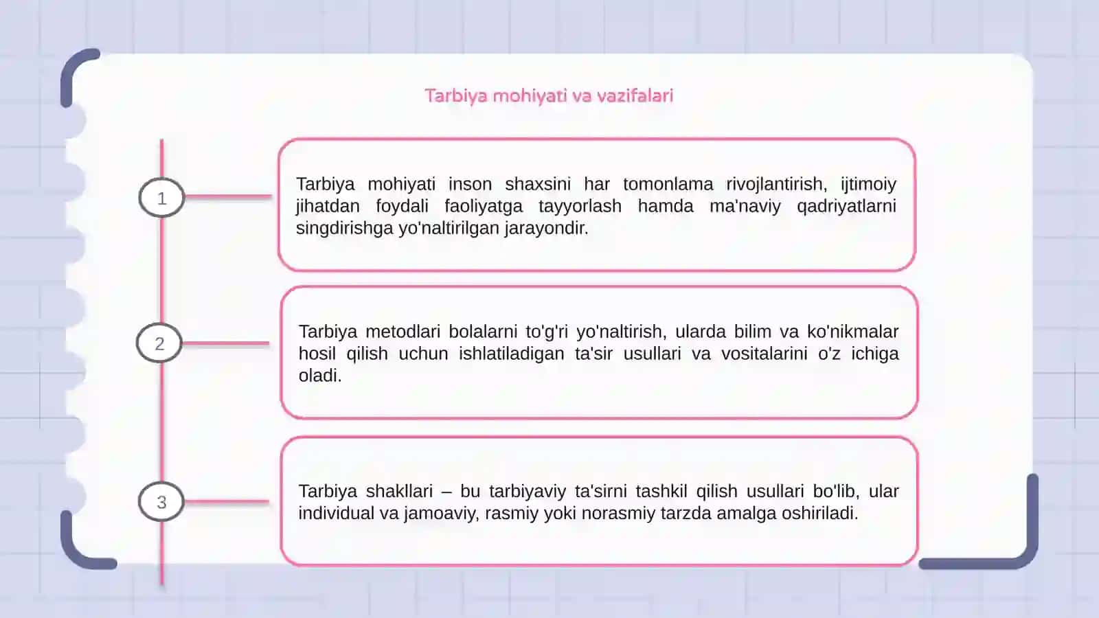 Tarbiya metodlari va shakllari 3