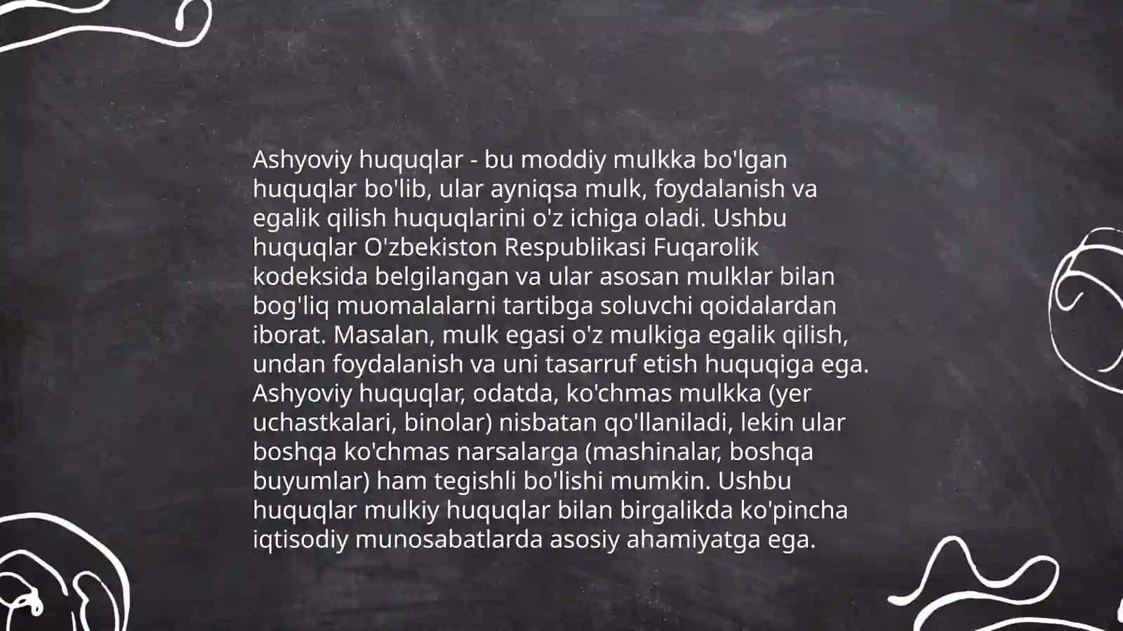 Milliy va Xalqaro huquqda ashyoviy huqular 3