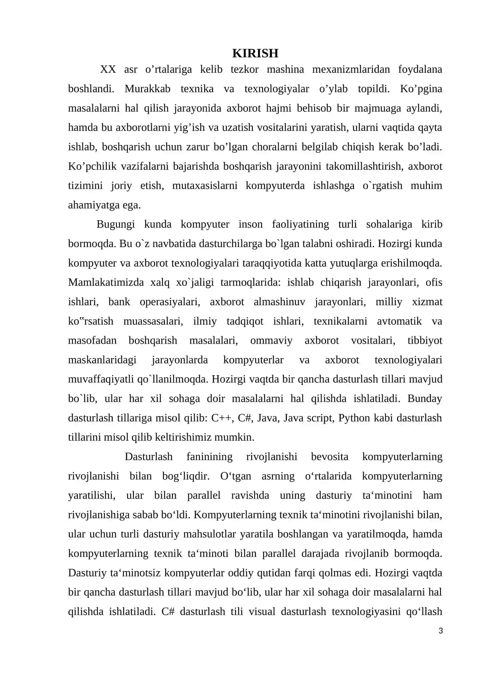 “Strukturalar. Dinamik strukturalar” 3