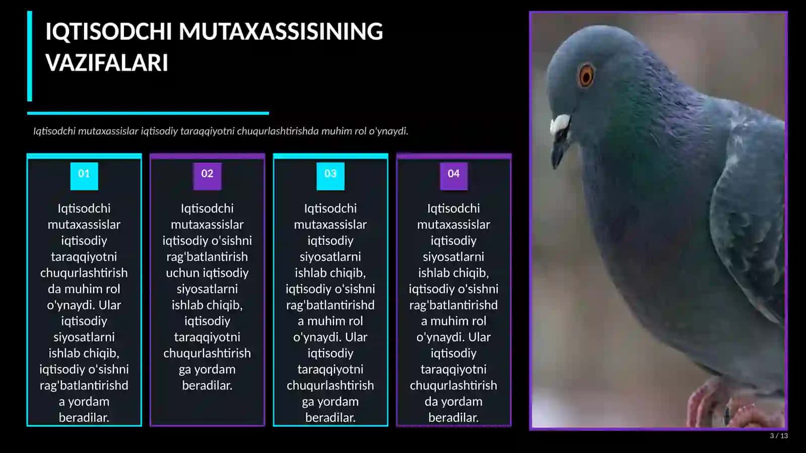 IQTISODCHI MUTAXASSISINING KASBIY KO'NIKMALARI AKKK 3