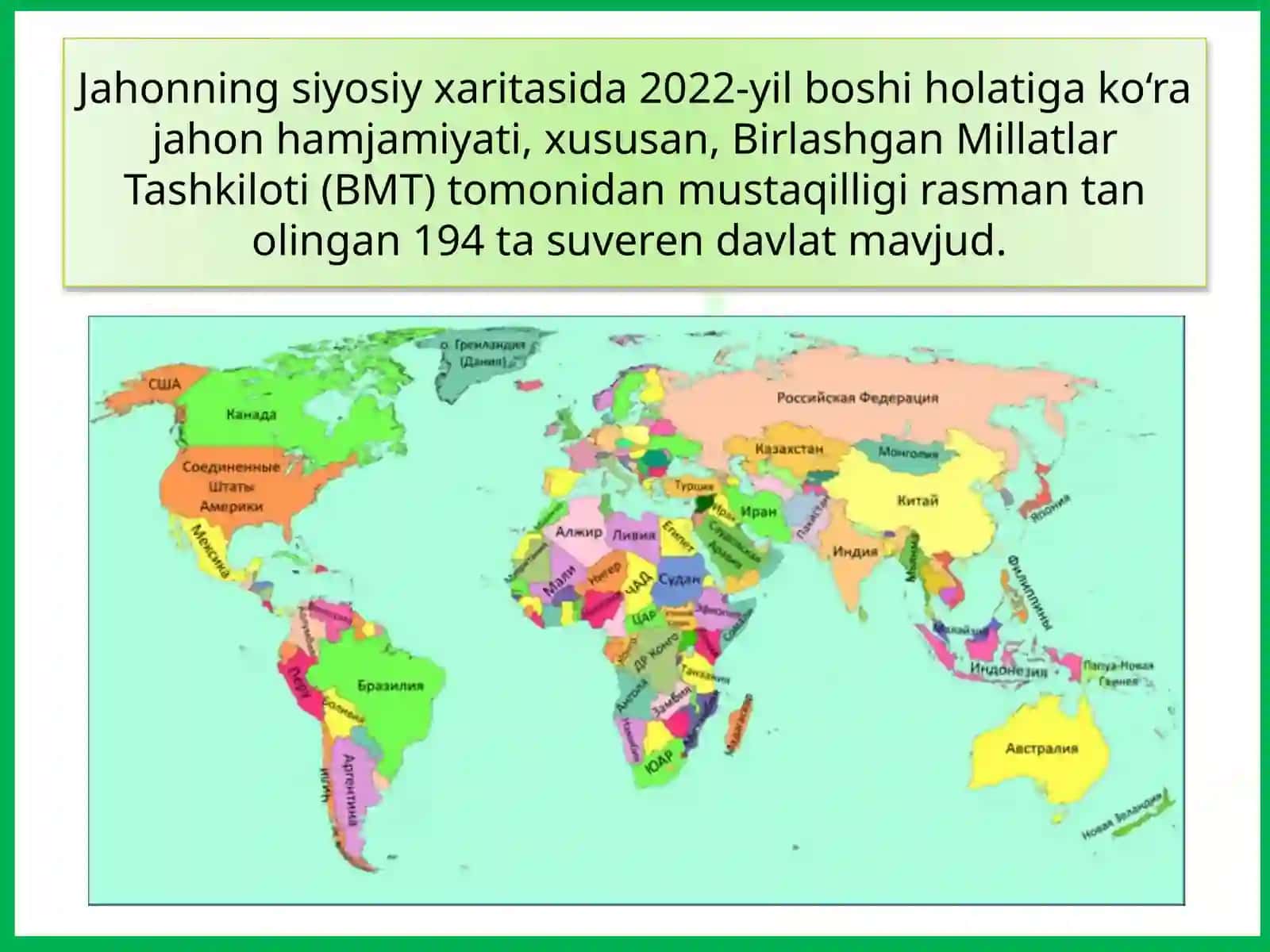 Jahonningsiyosiy xaritasi 3