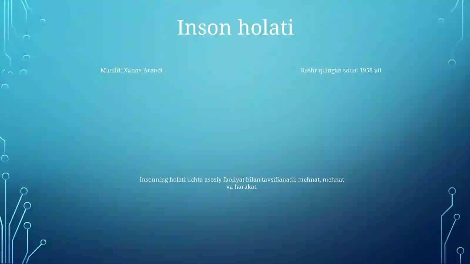 Inson Falsafasi 3