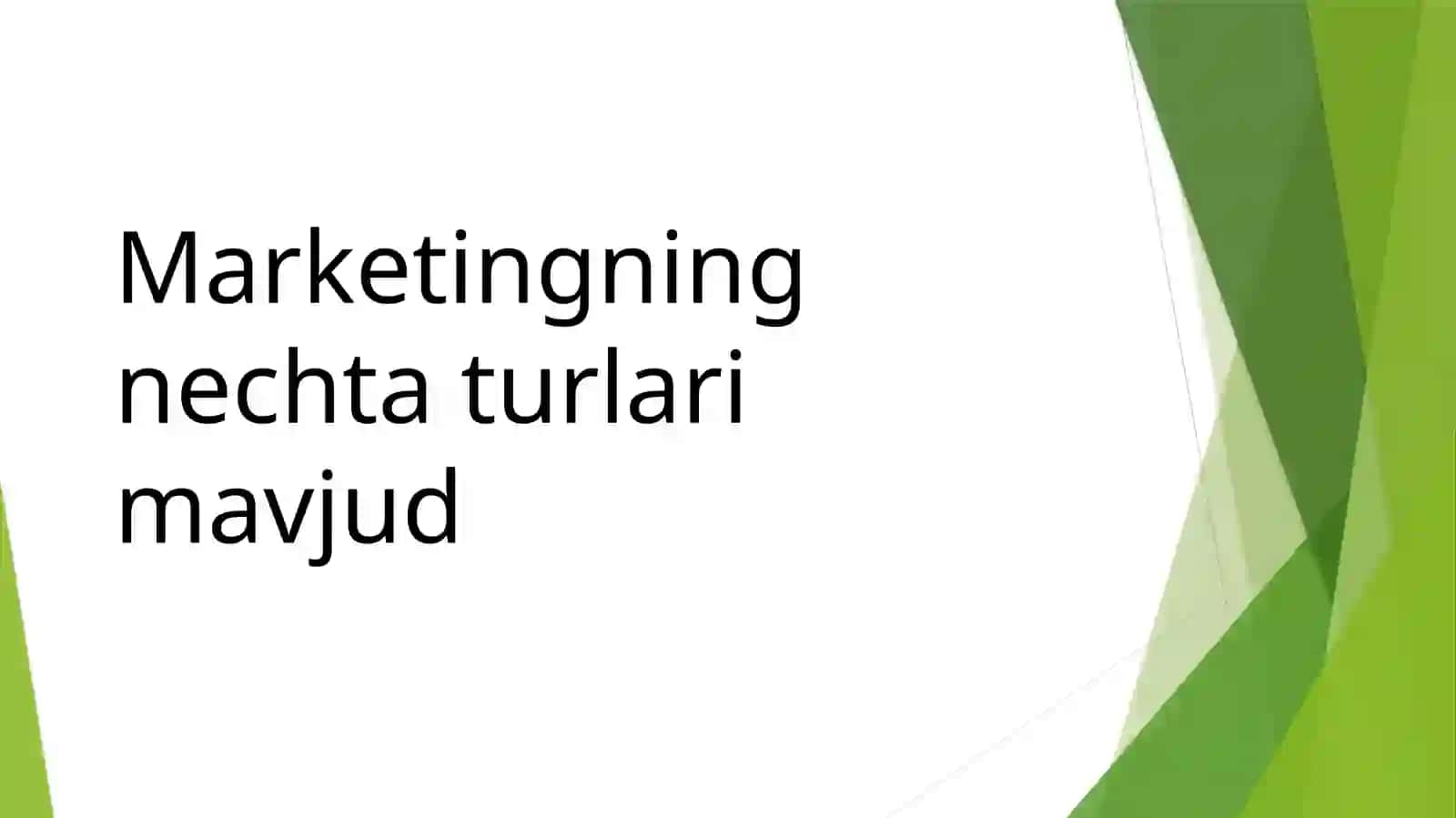 Marketing turlari 3