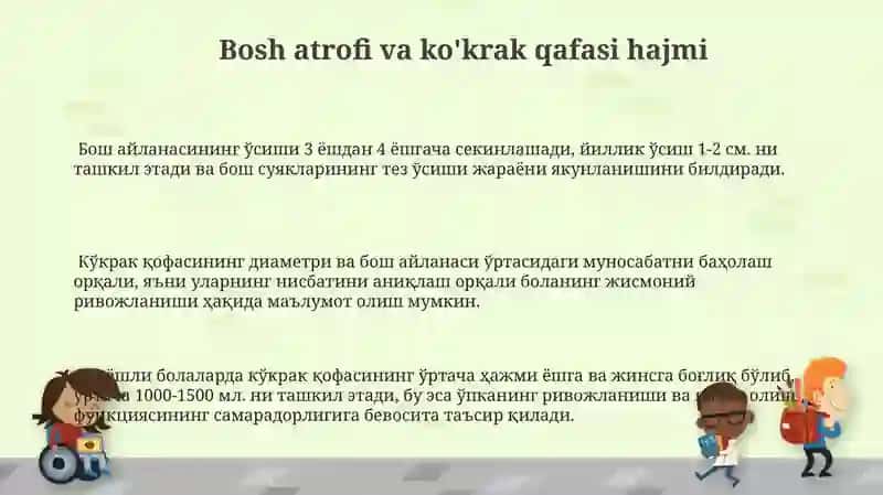 Maktabgacha 3-4 yoshdagi bolalarning jismoniy rivojlanish xaritasi 3