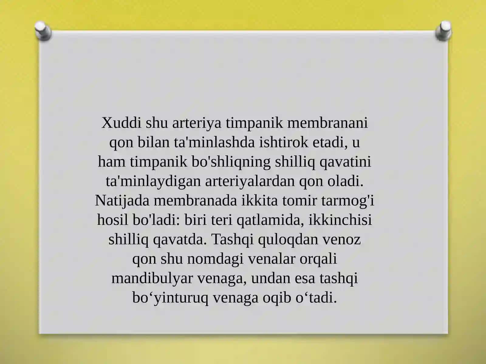 Eshitish organi içinnervasyonning hususiyatlari 3