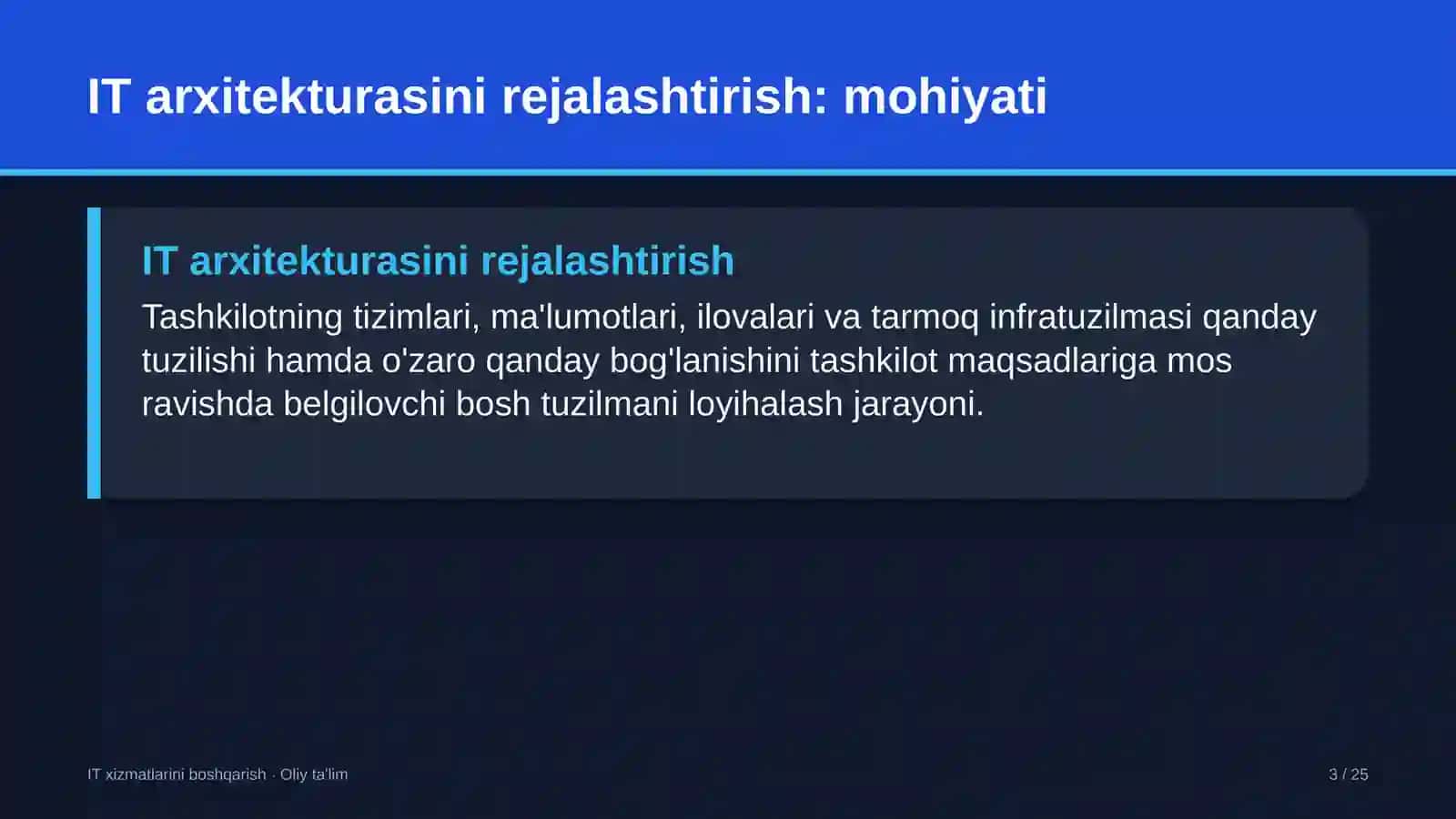 bolalar shifoxonalarida axborot texnologiyalari arxitekturasini rejalashtirish 8824 3