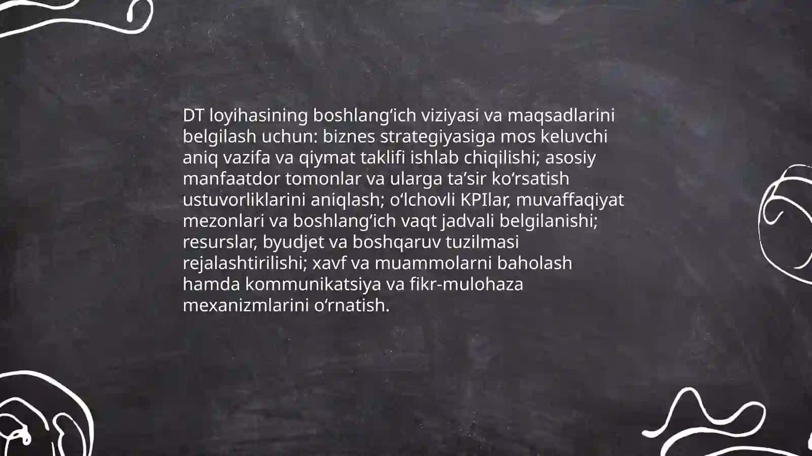 DT loyihalar uchun boshlang‘ich bosqich strategiyalarini ishlab chiqish 3