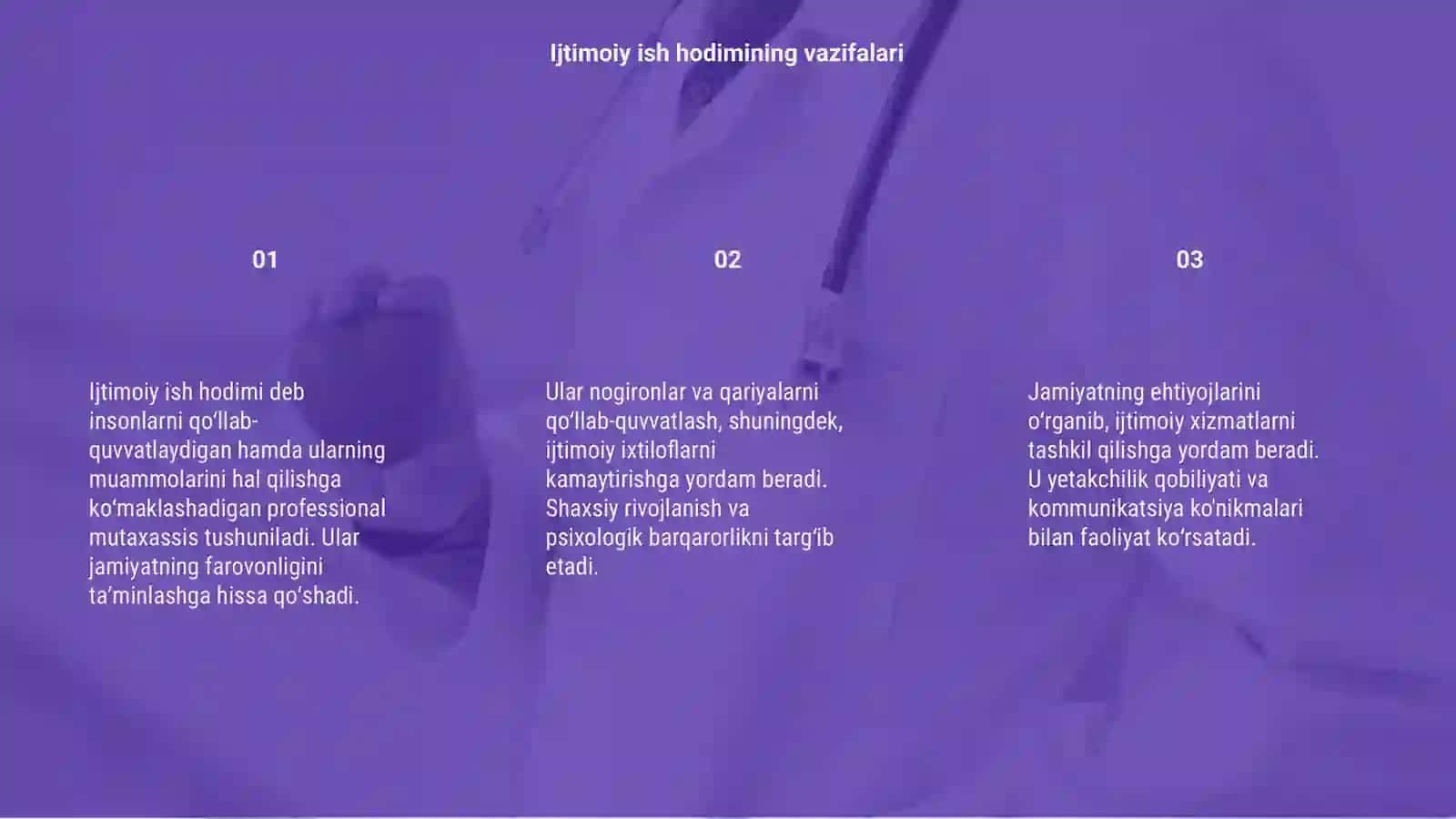 Ijtimoiy ish hodimiga tarif 3