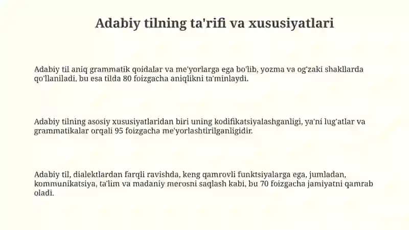 Adabiy til va uning meʼyorlari 3