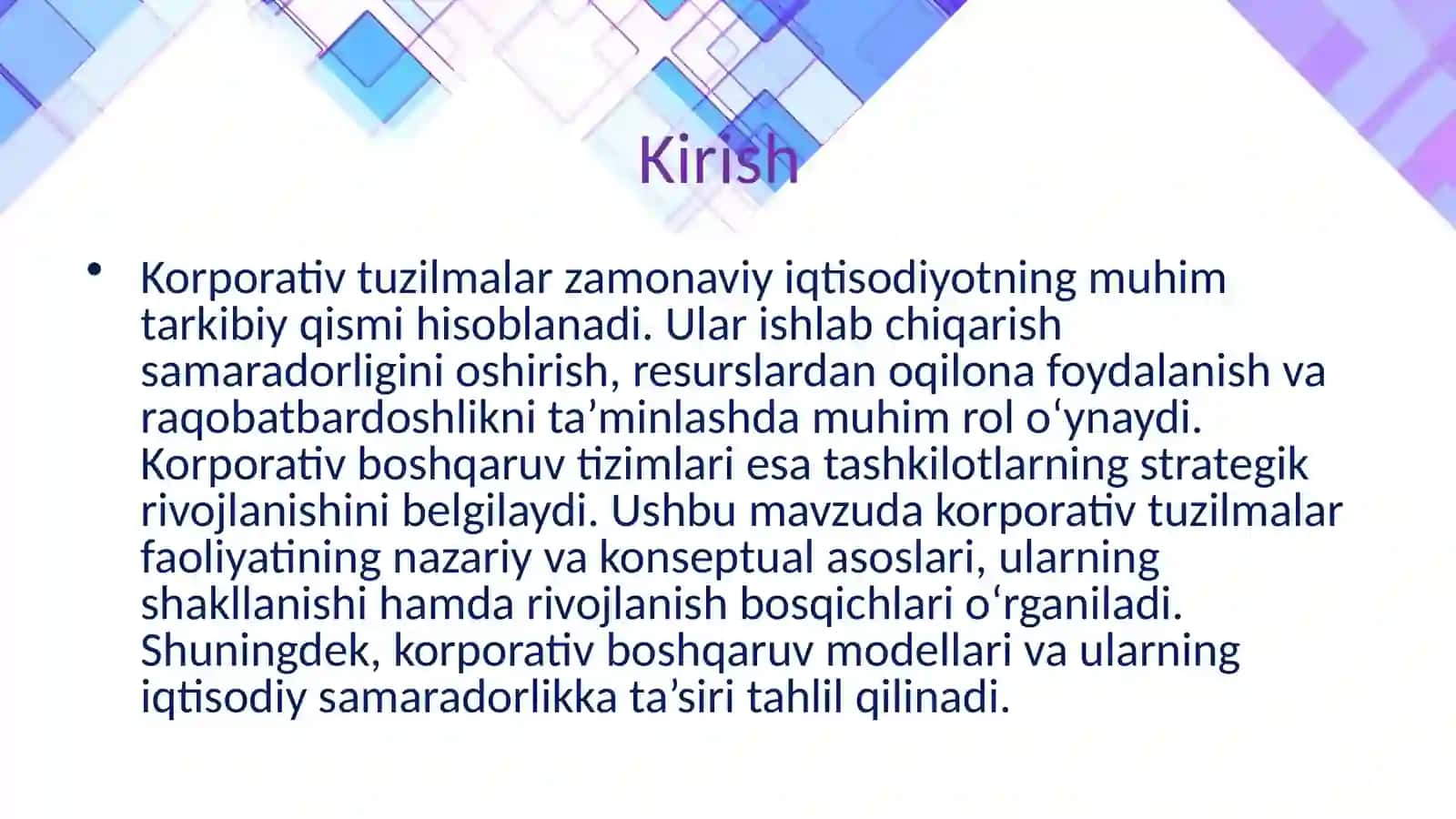 Korporativ tuzilmalar faoliyatining nazariy-konsepsual asoslari 3