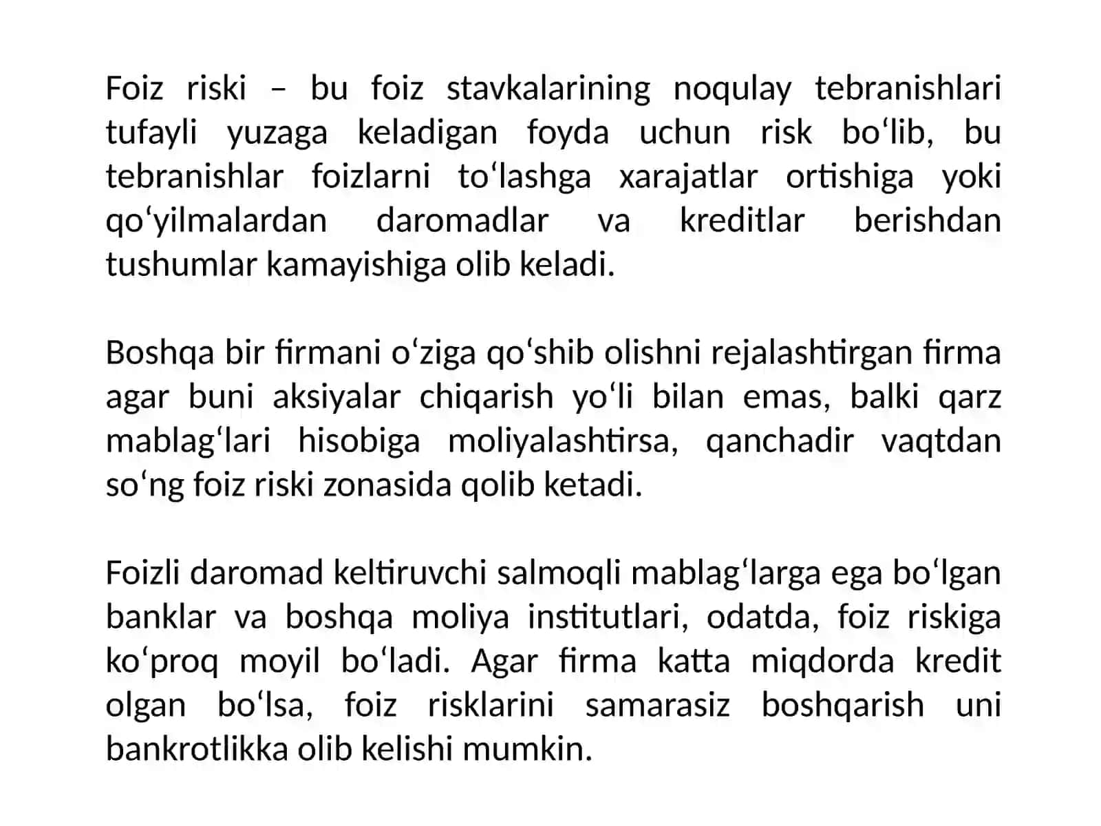 Foiz riski 3