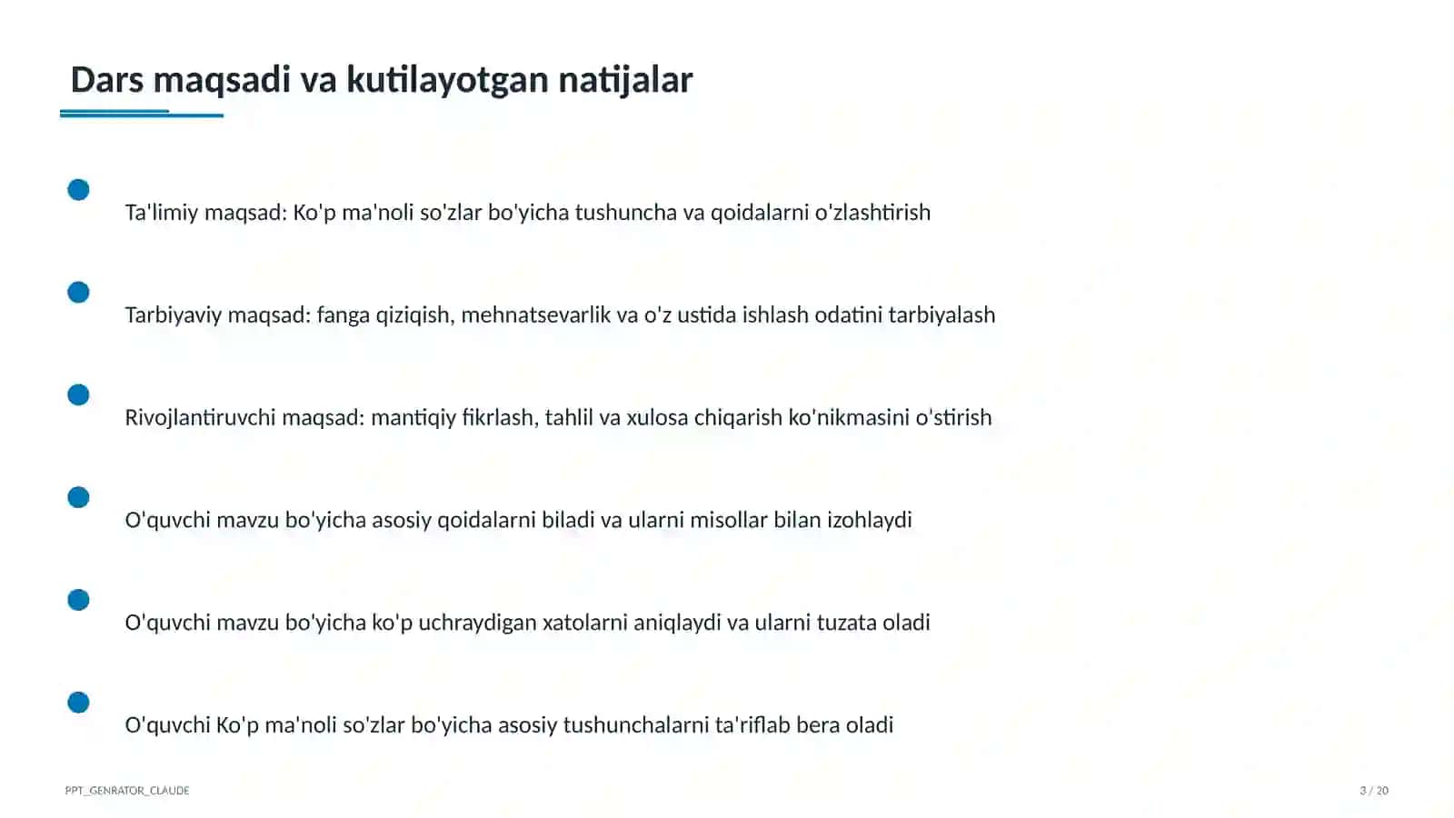Ona tili (5–11) — metodik birlashma uchun 3