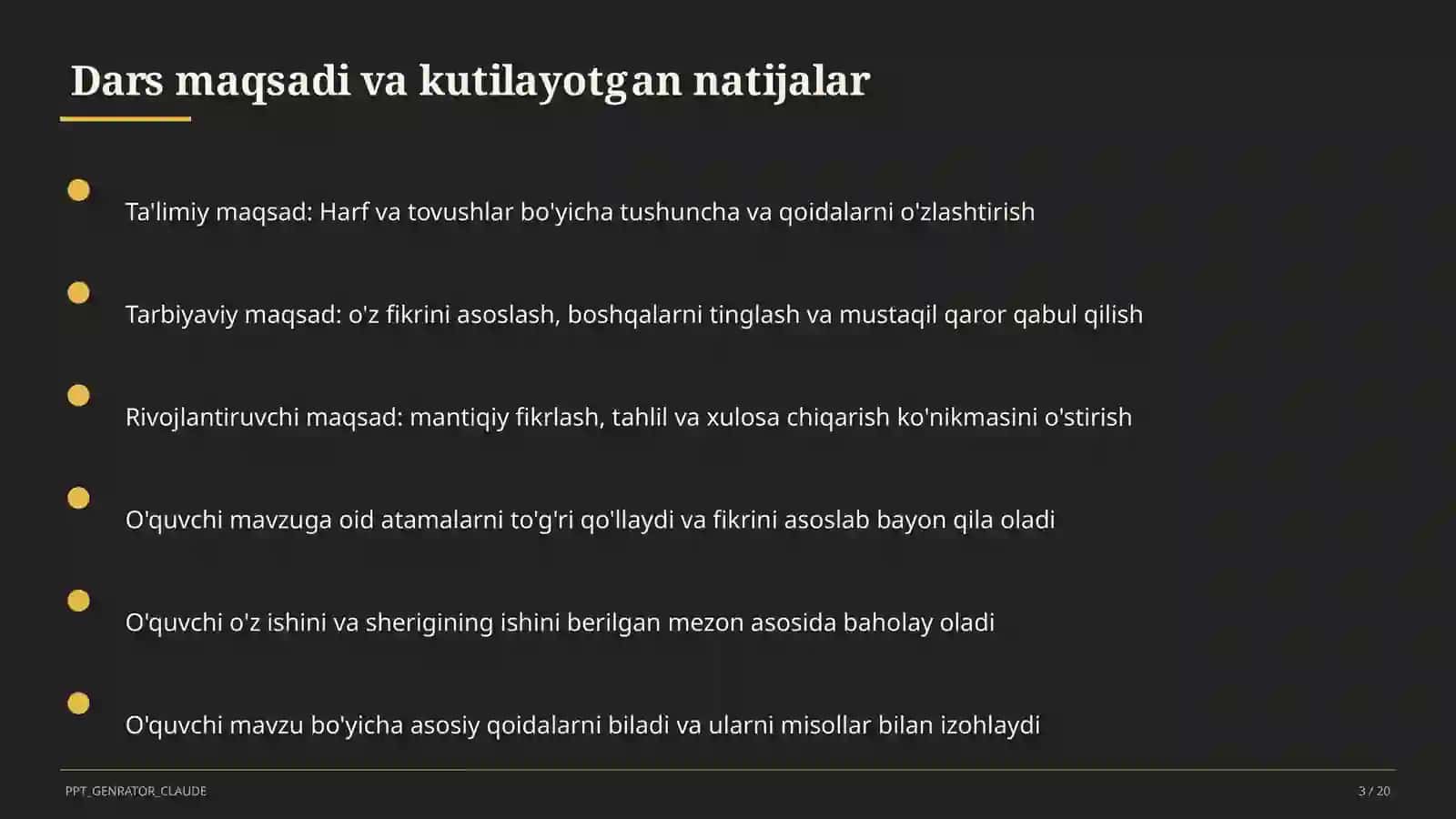 Harf va tovushlar (1-sinf) 3