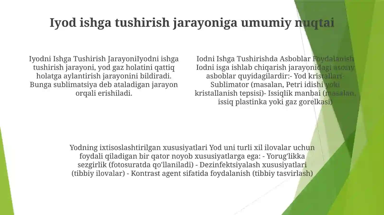 Iyodni Ishga Tushirish Jarayoni Asboblarini Taxlil Qilish Va Konstruksiyaning OʻZiga Xos Tomonlarini Taqqoslash 3