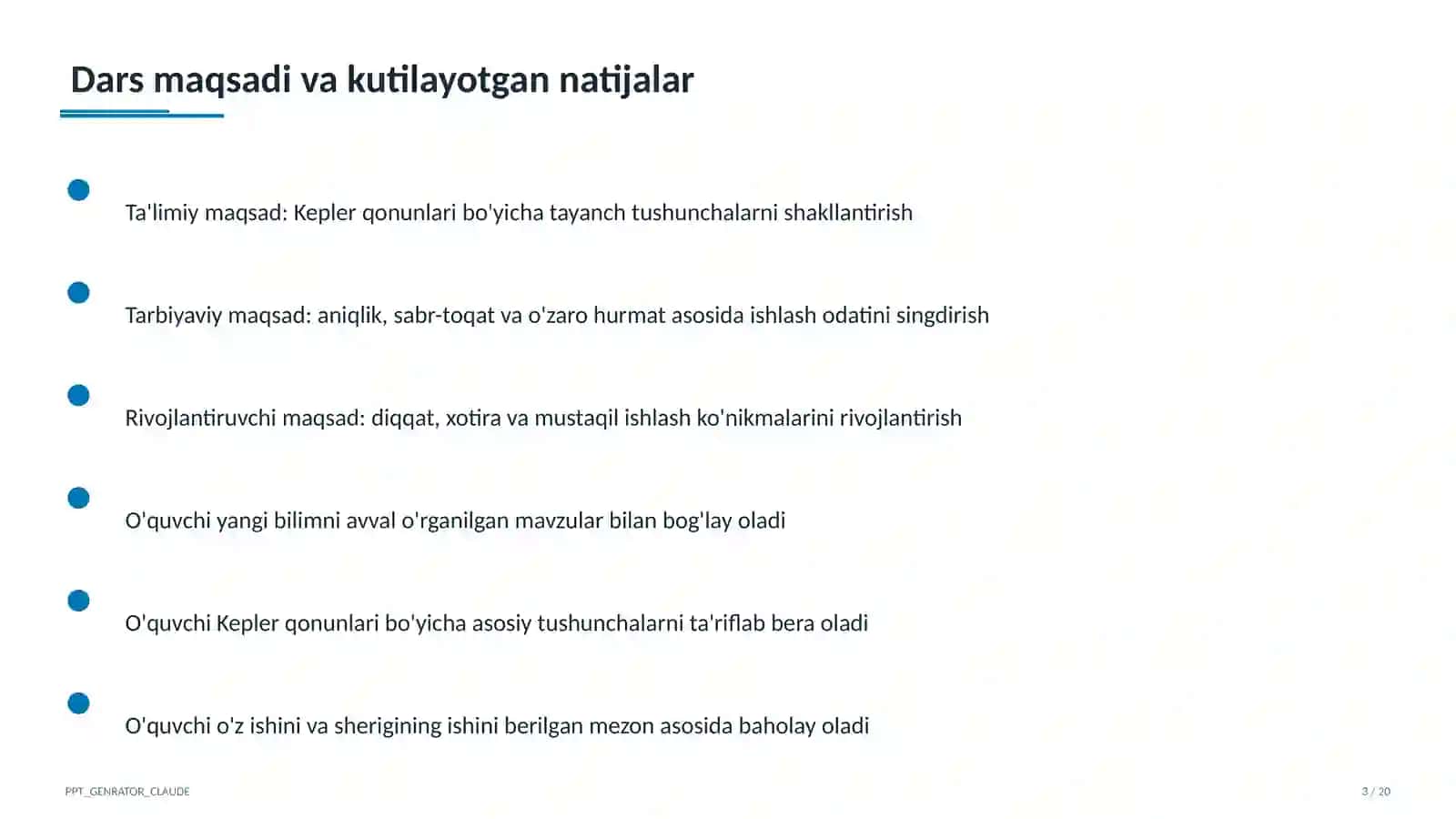 Kepler qonunlari (10-sinf) 3