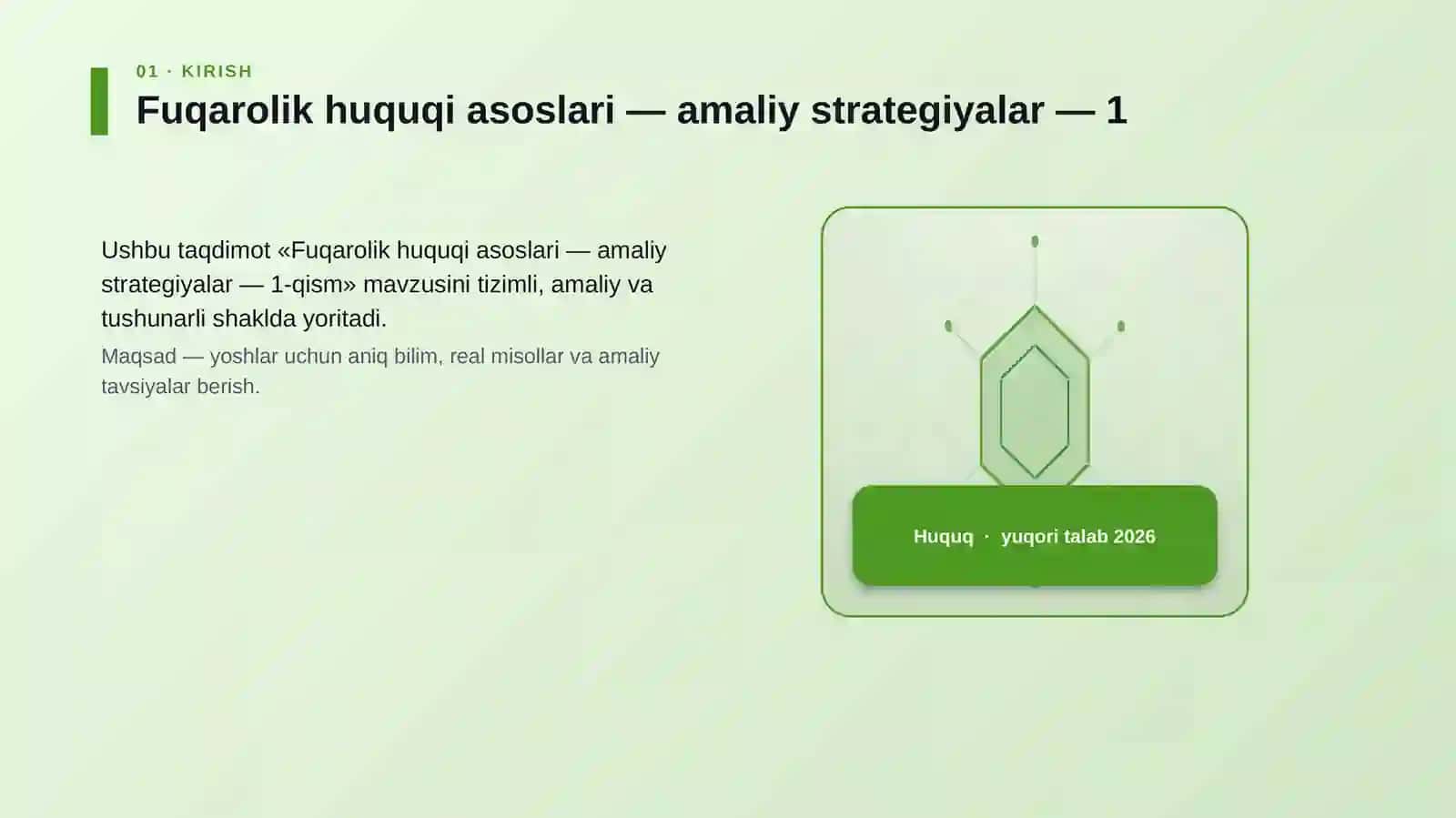 Fuqarolik huquqi asoslari — amaliy strategiyalar — 1-qism 3