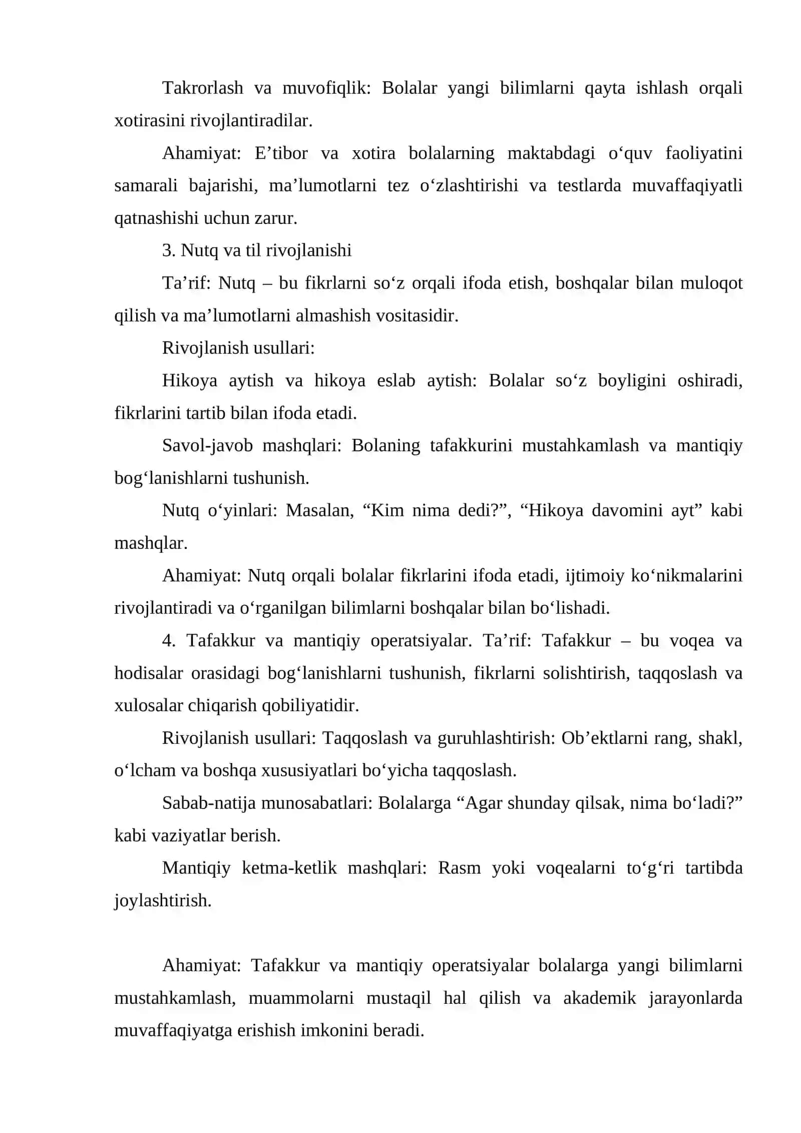 Bolalarni maktab ta’limiga tayyorlashga aqliy tarbiyaning roli 3
