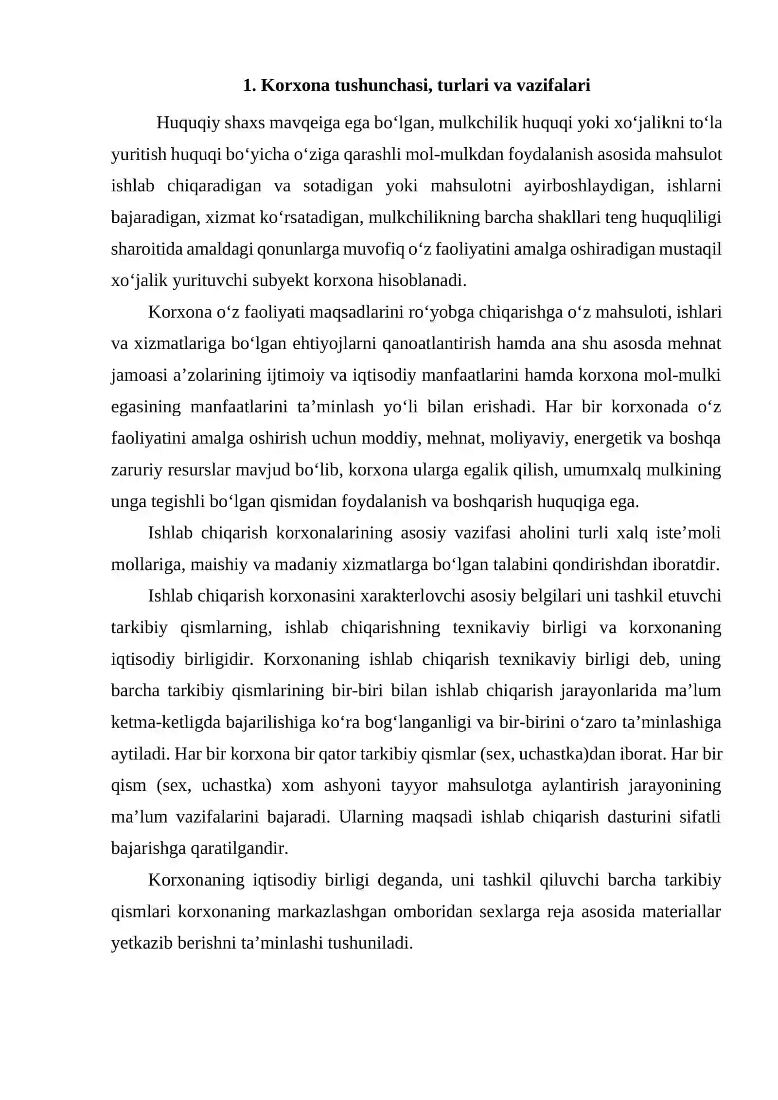 Korxonaning ishlab chiqarish va bozor munosabatlari 3