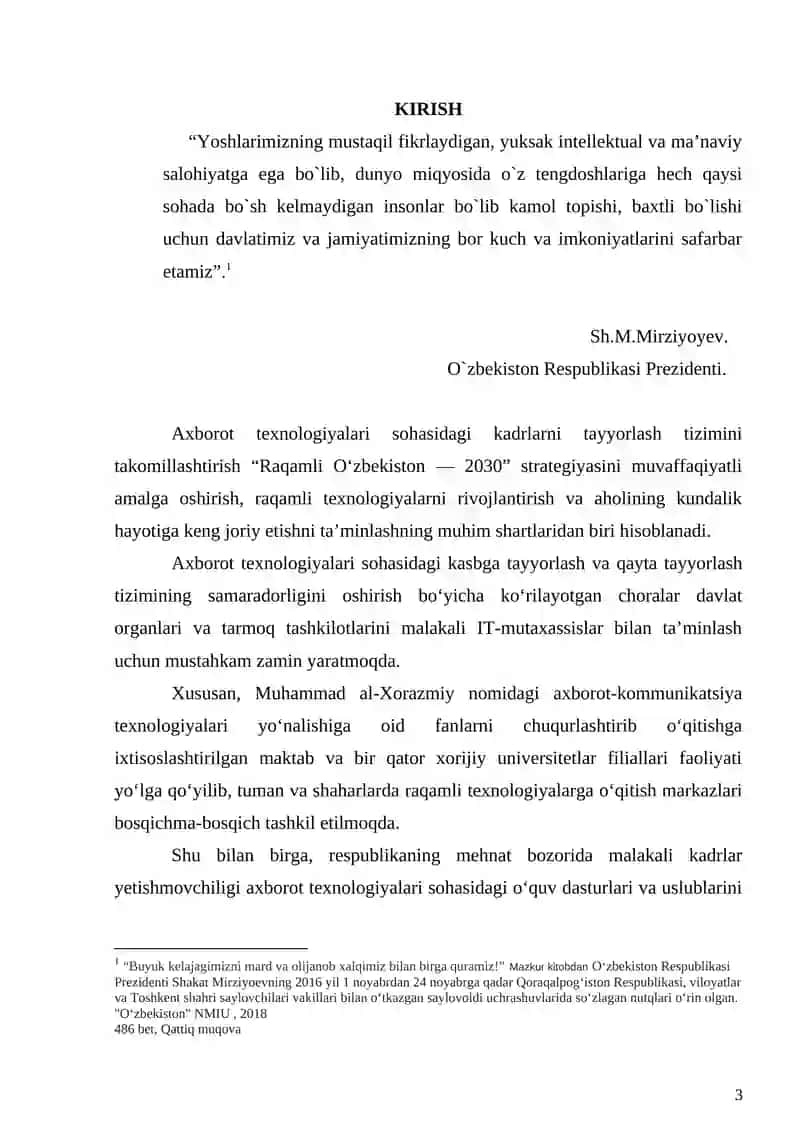 Axborot texnologiyalari sohasidagi kadrlarni tayyorlash 3
