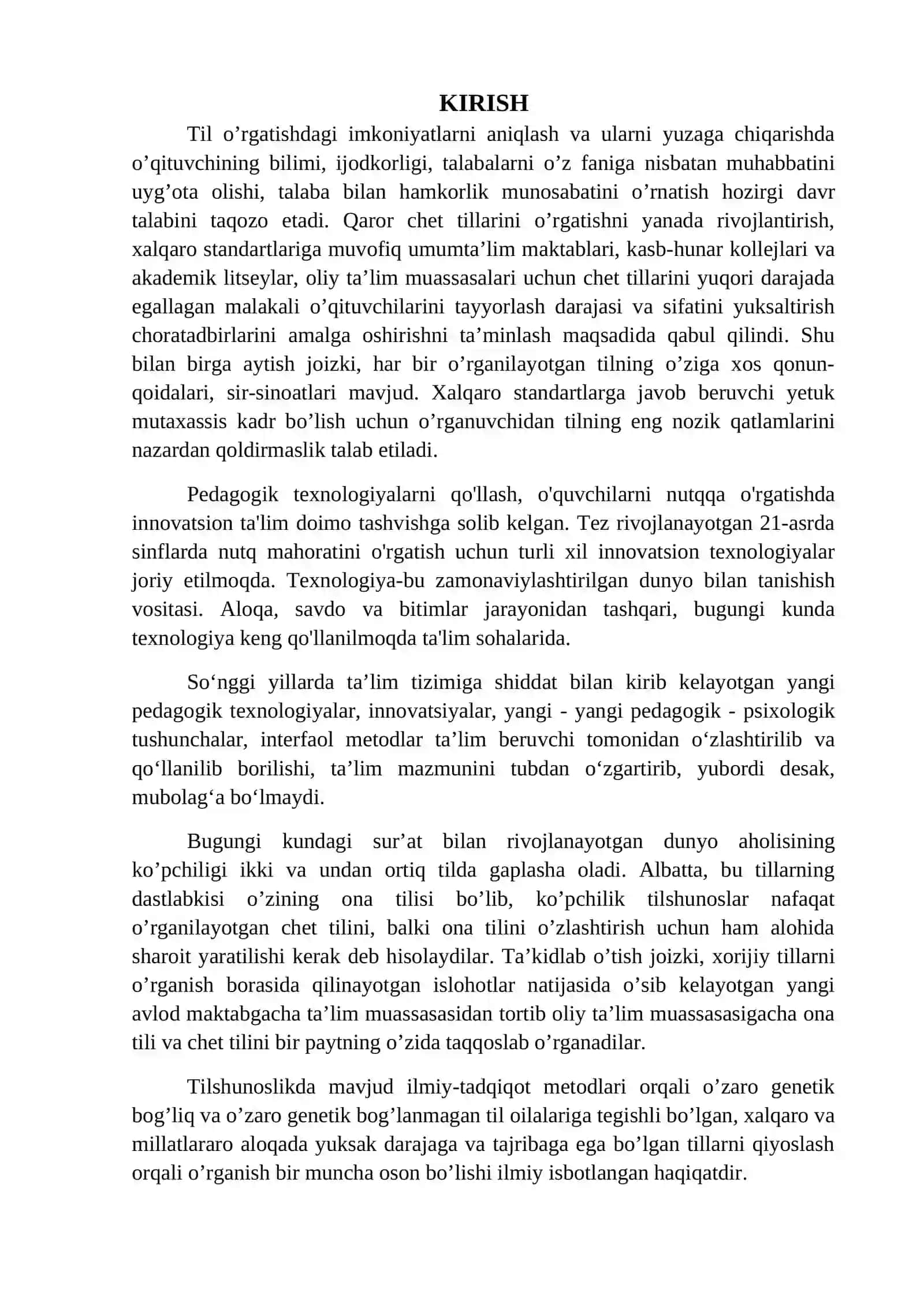 GAPIRISHNI O‘RGATISHDA PEDAGOGIK TEXNALOGIYALARNI, INNOVATSION TA’LIMNI QO’LLASH 3
