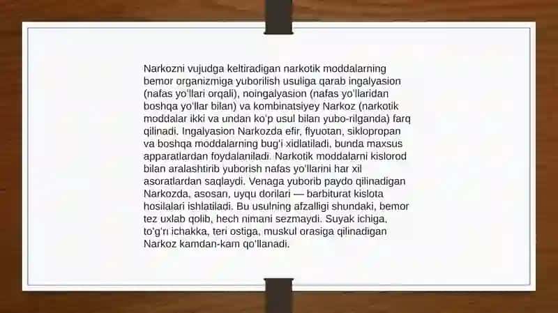 Narkoz vositalari 3