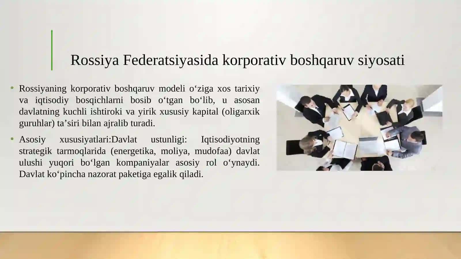 Xorijiy davlatlarda korporativ boshqaruv siyosati Rossiya,Janubiy Koreya 3
