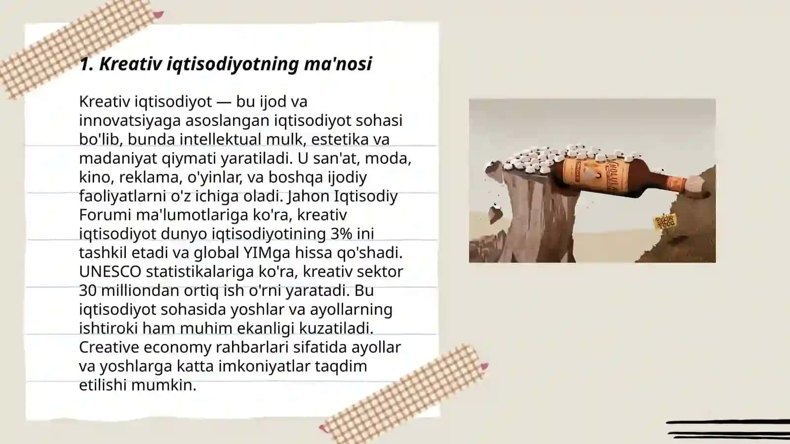 Kreativ iqtisodiyot tushunchasi 3