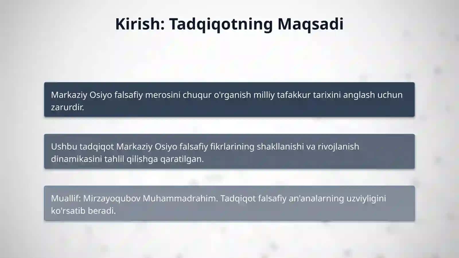 Markaziy Osiyoda falsafaviy fikrlarning shakllanishi va rivojlanishi 3
