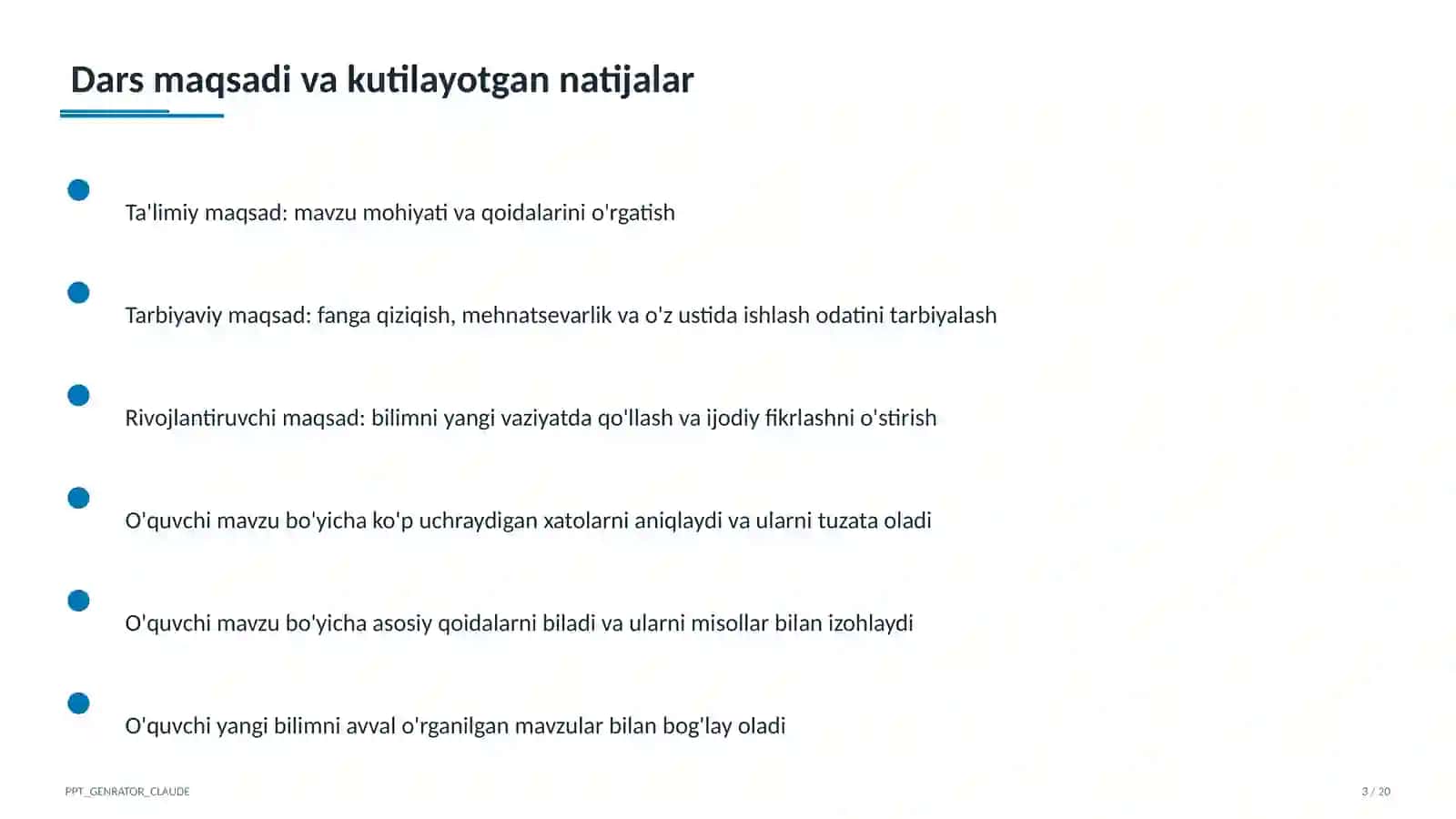 Kombinatorika: o'rin almashtirish, guruhlash (9-sinf) 3