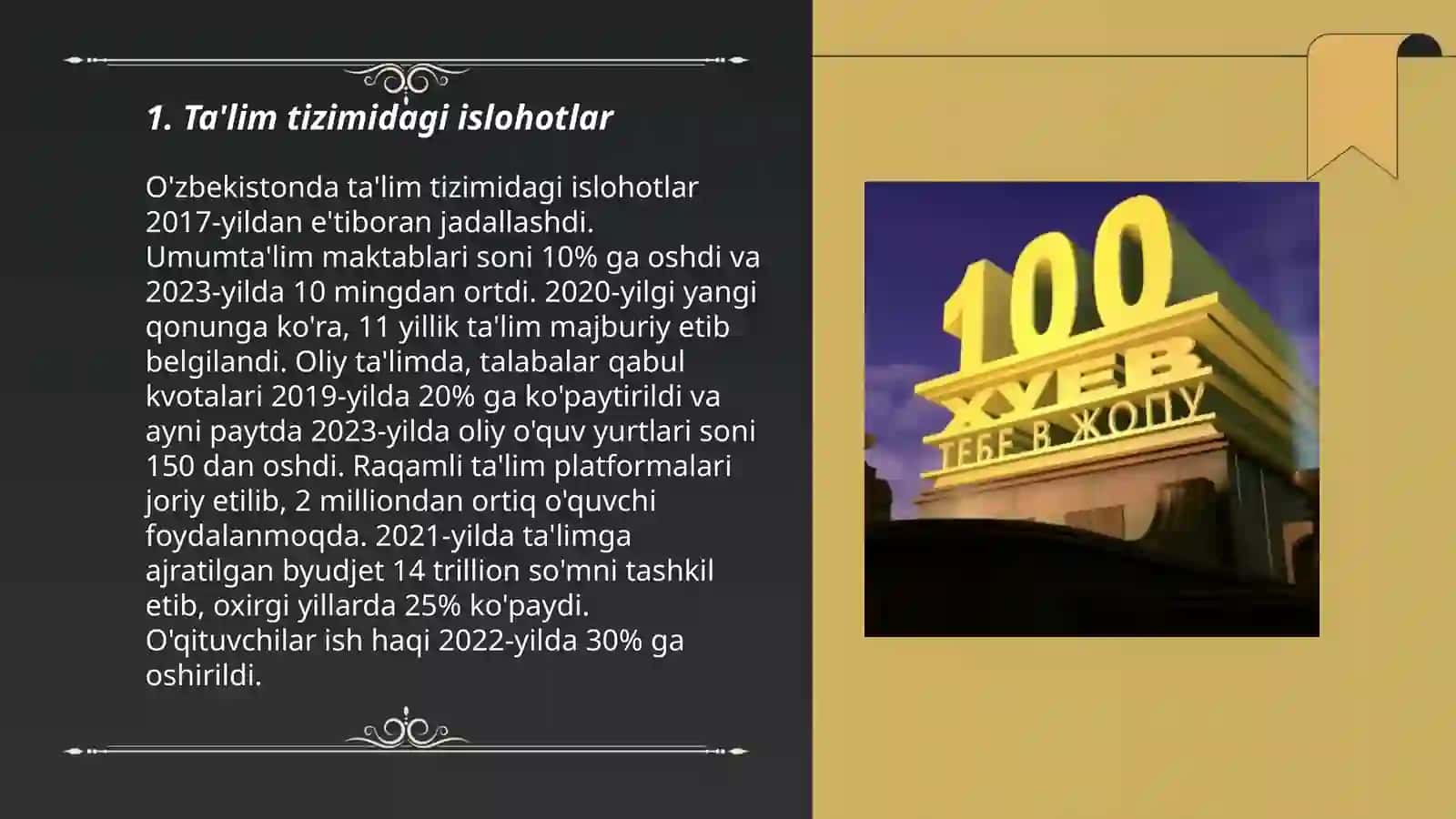 Ta'lim tizimidagi islohotlar 3