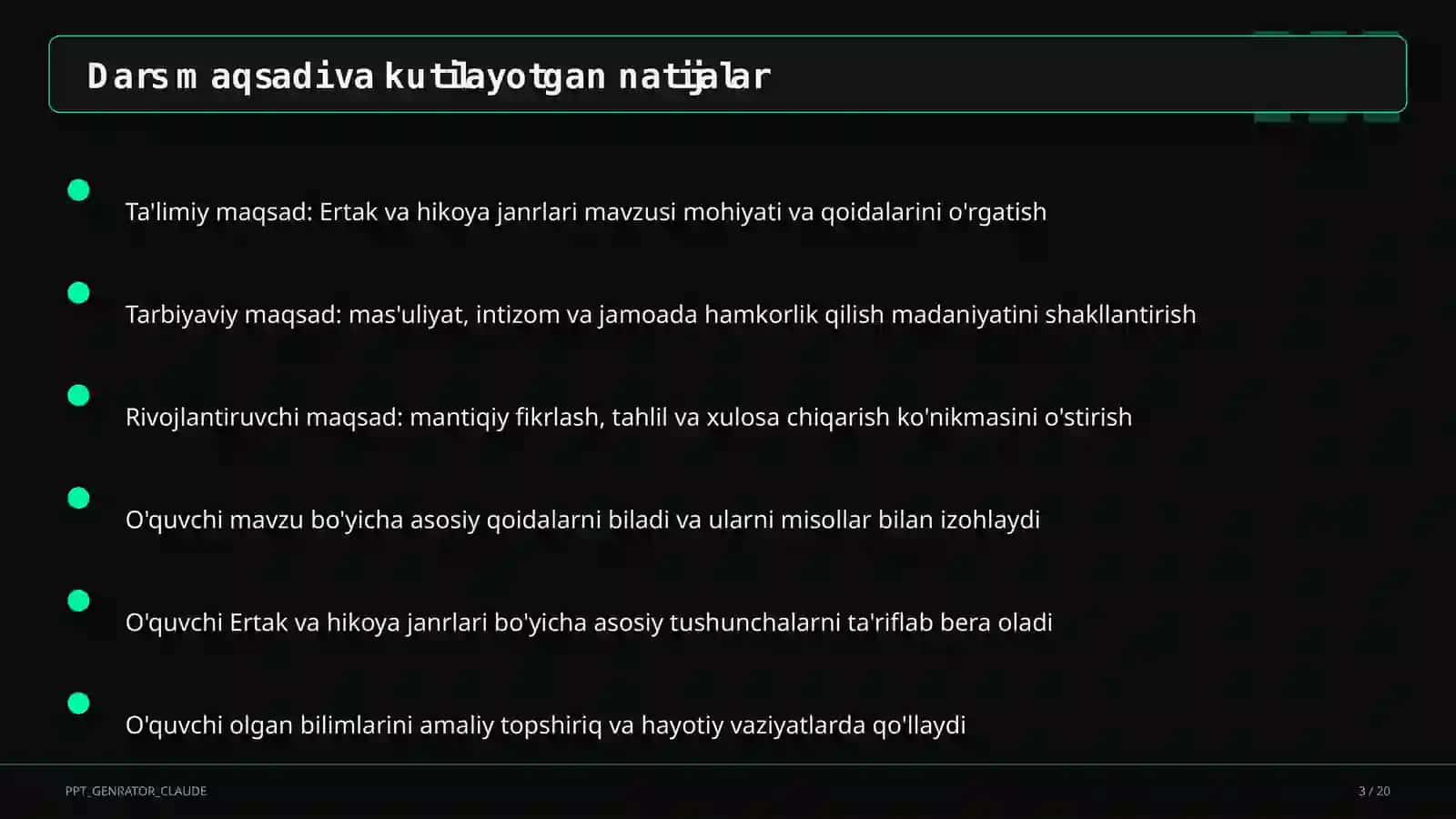 Ertak va hikoya janrlari (4-sinf) 3