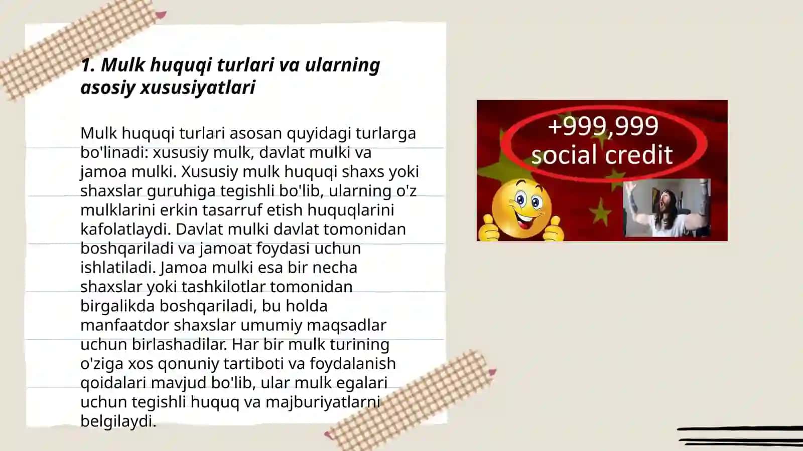 Mulkchilik munosabatlari va ijtimoiy soha 3