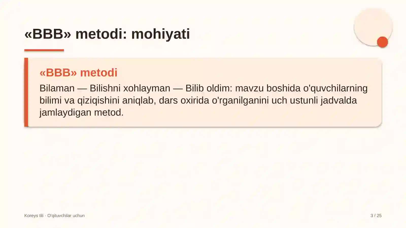 koreys tili darslarida bbb metodidan foydalanish 6988 3