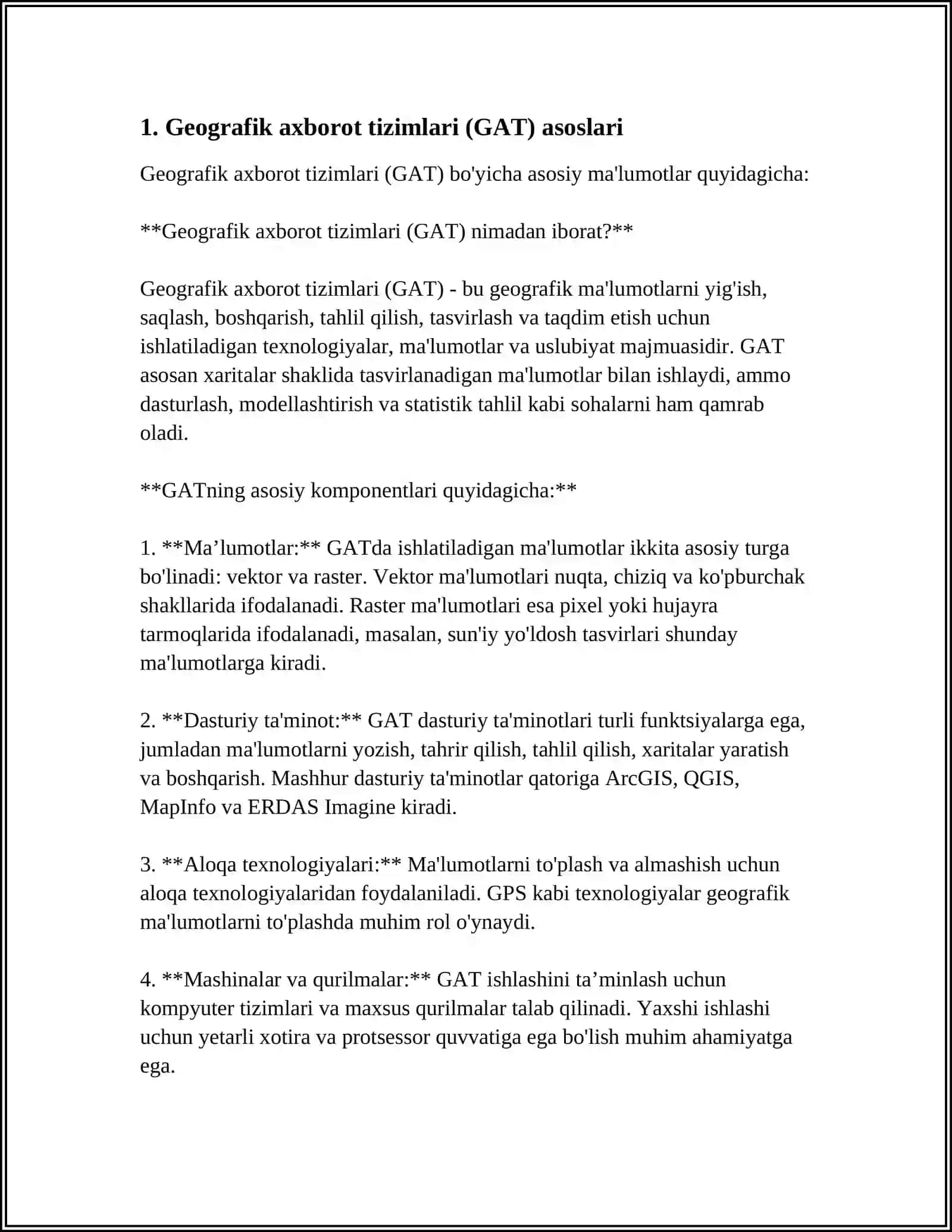 GEOAXBOROT TIZIMLARI 3