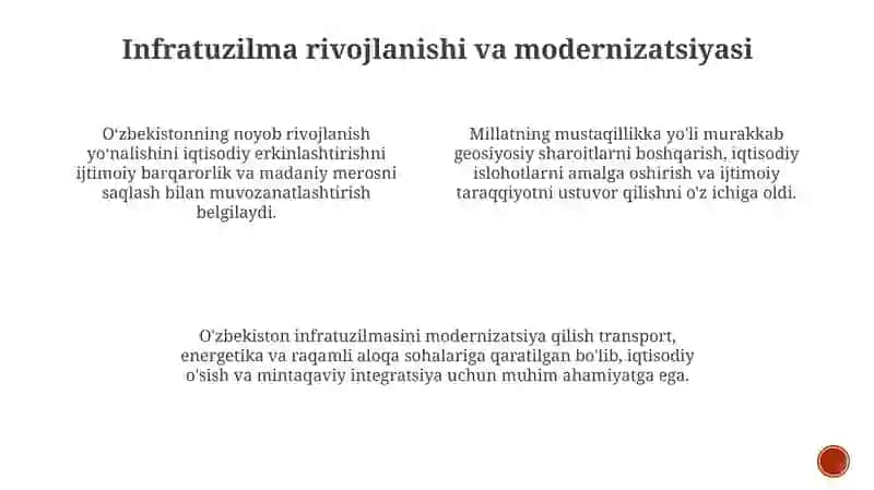 Oʻzbekistonning oʻziga xos istiqlol va taraqqiyot yoʻli 3