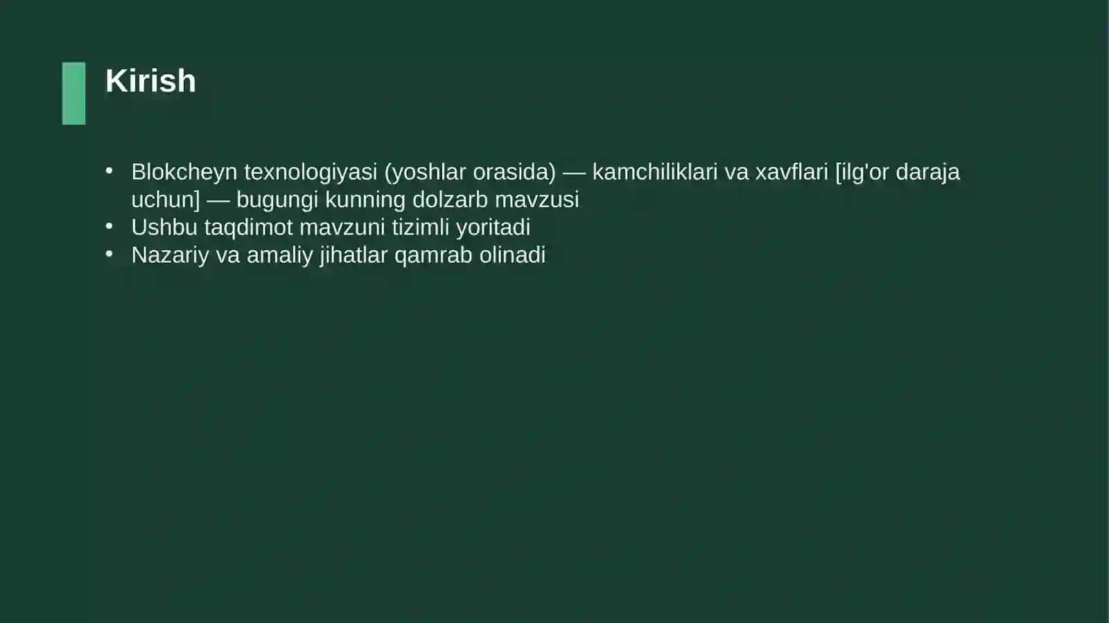 Blokcheyn texnologiyasi (yoshlar orasida) — kamchiliklari va xavflari [ilg'or daraja uchun] 3