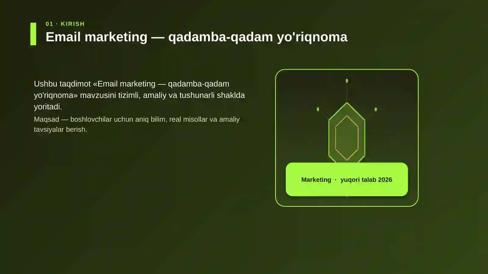 Email marketing — qadamba-qadam yo'riqnoma 3
