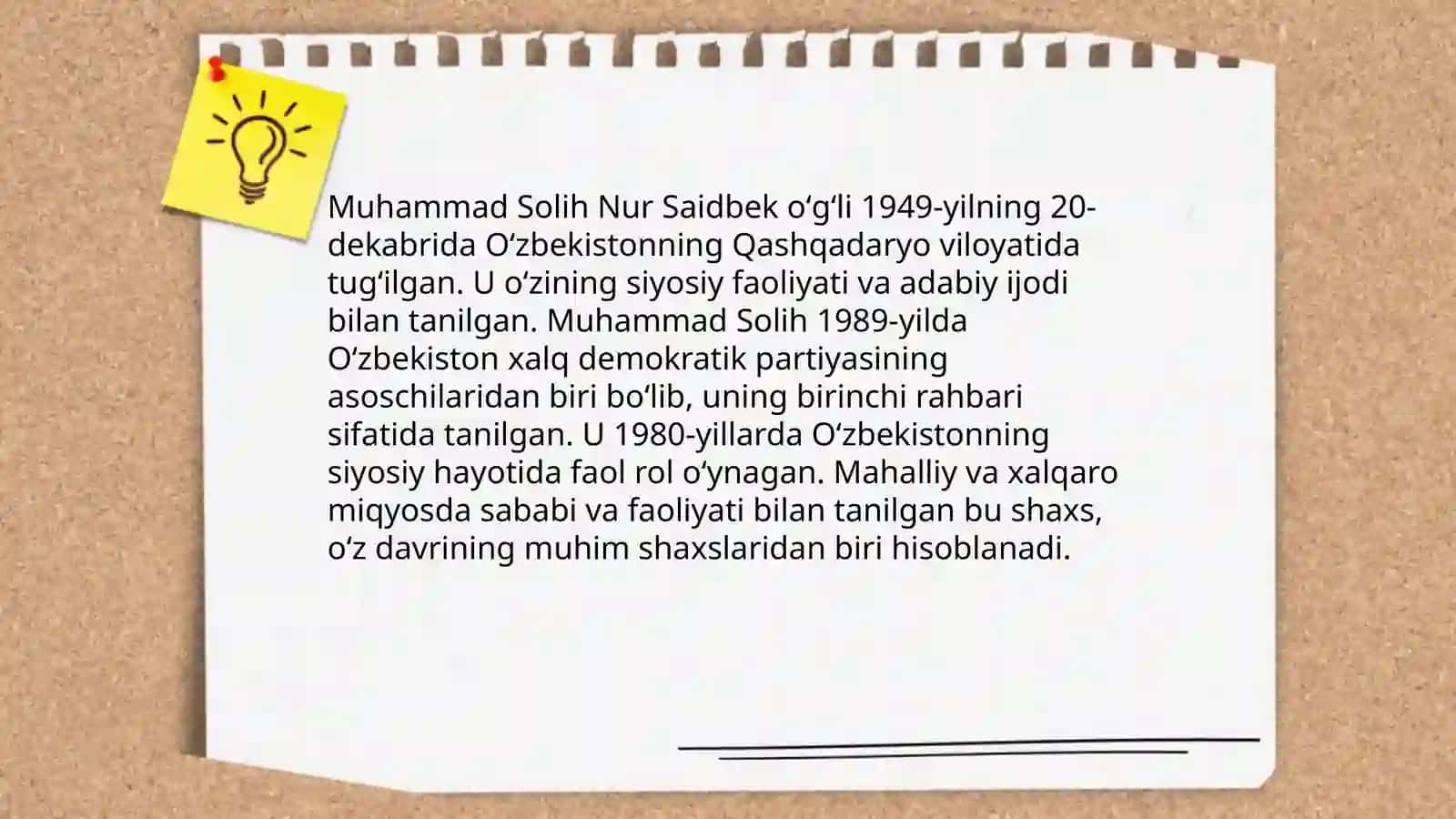 Muhammad Solih Nur Saidbek oʻgʻli hayoti va ijodi 3