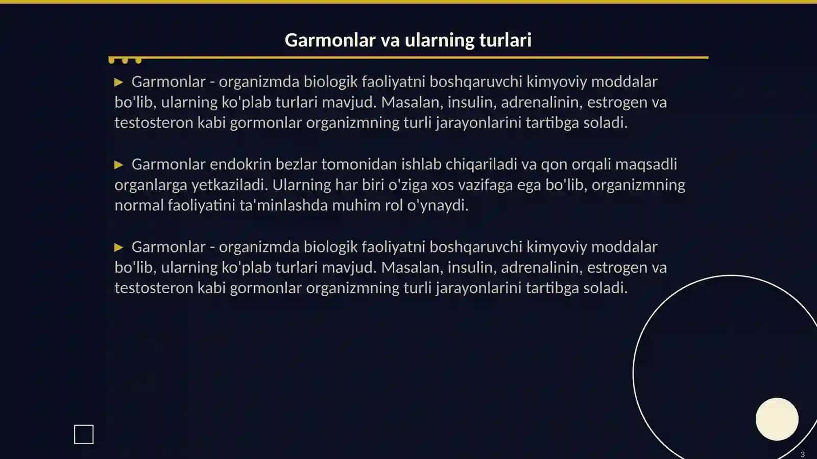 Garmonlarning organizmdagı ahamyati 3