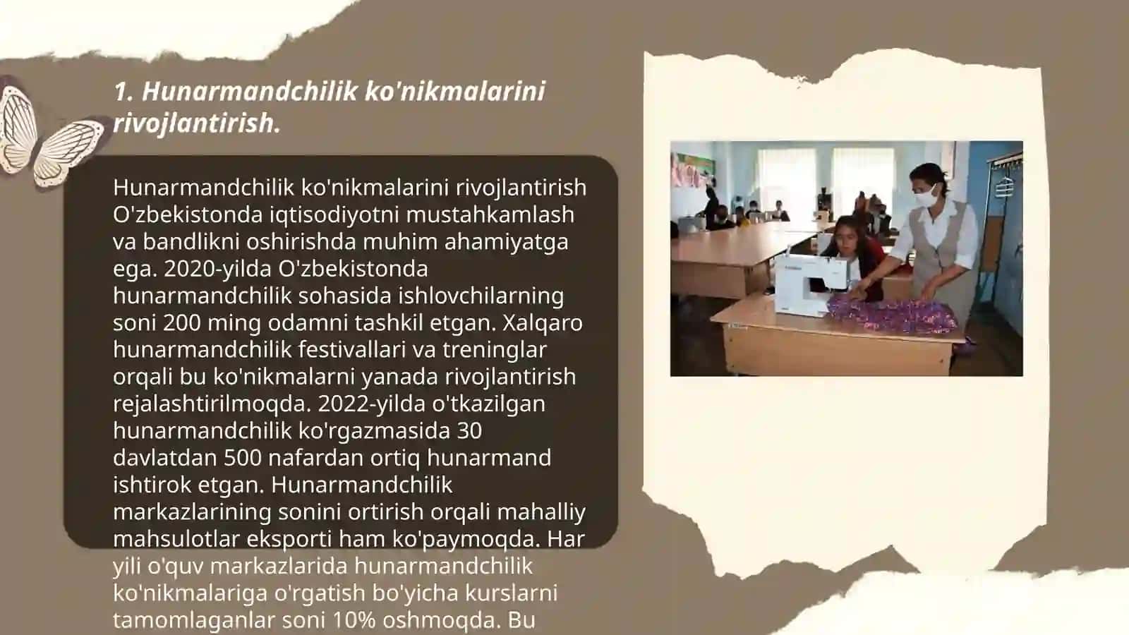 Hunarmandchilik ko'nikmalarini rivojlantirish 3