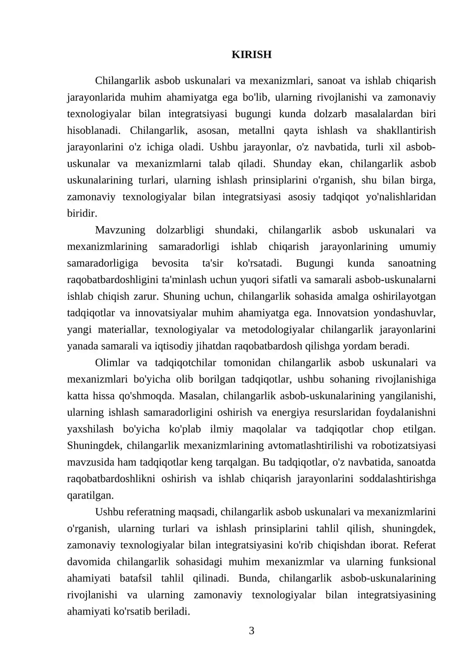 Chilangarlik asbob uskunalar va mexanizmlar 3