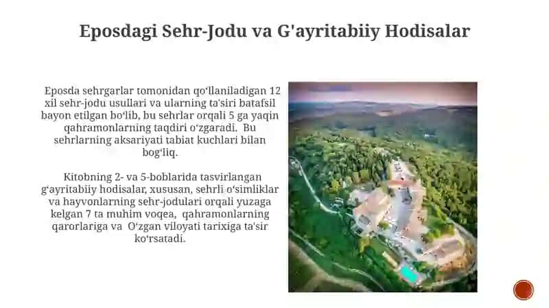 Eposdagi Sehr-Jodu va G'ayritabiiy Hodisalar 3