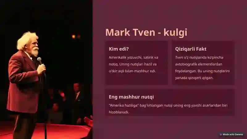 MASHHUR NOTIQLAR VA QIZIQARLI FAKTLAR 3