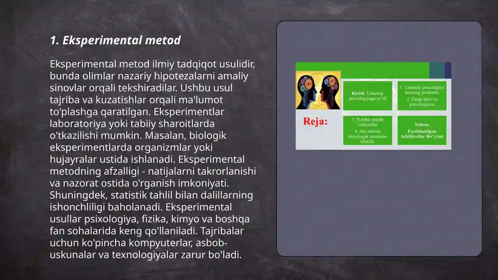 Hozirgi zamon psixologiyasining tadqiqot metodlari 3