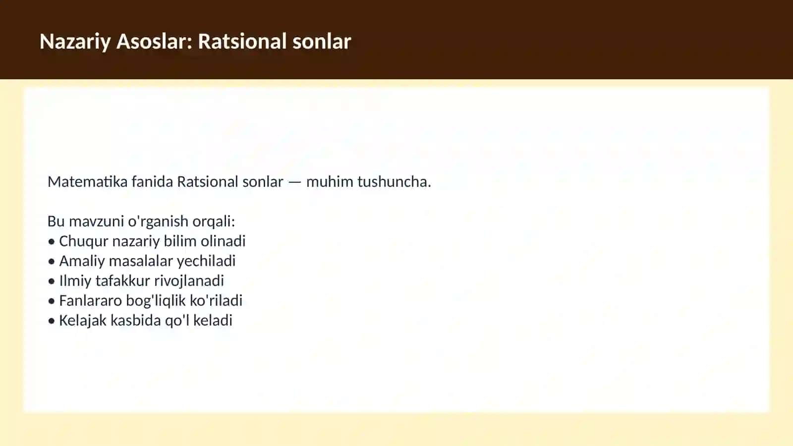 Sonlar nazariyasi 3
