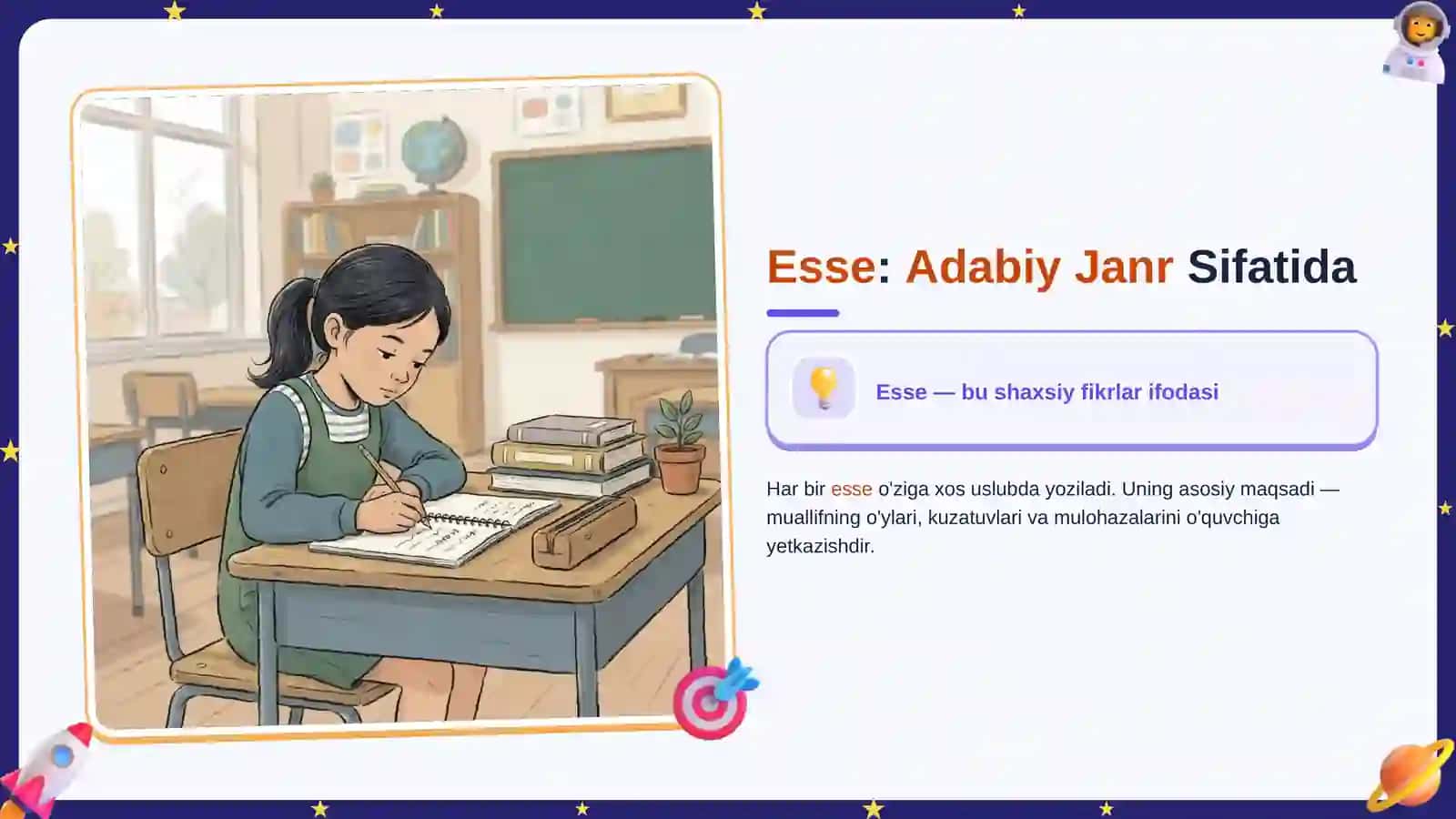 Esse yozish tartibi 3
