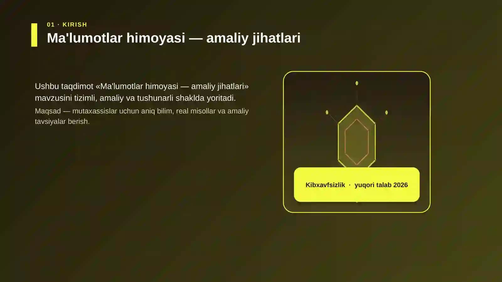 Ma'lumotlar himoyasi — amaliy jihatlari 3