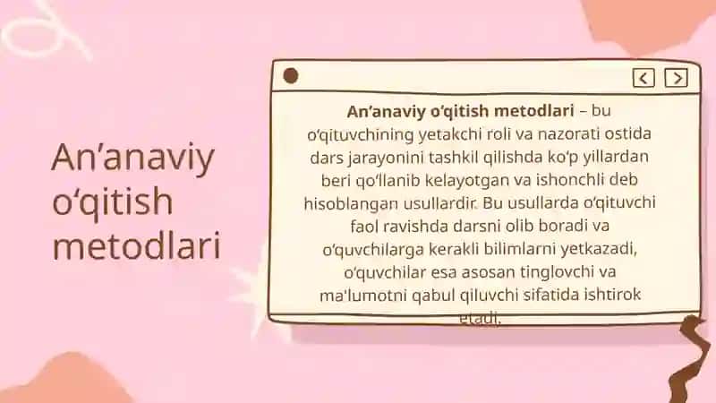 AN’ANAVIY O’QITISH METODLARI 3