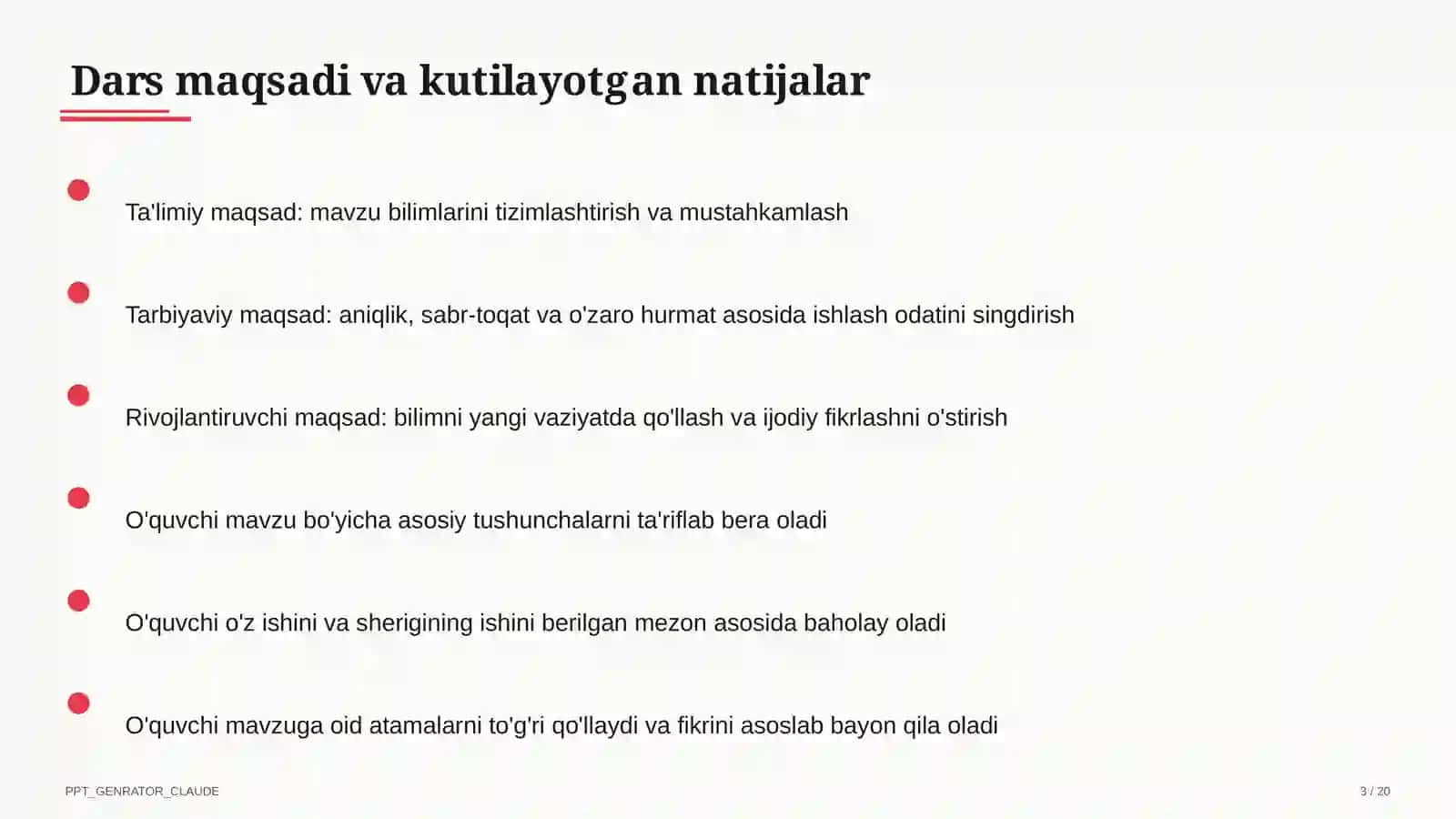 O'zbek milliy taomlari tayyorlash texnologiyasi (6-sinf) 3